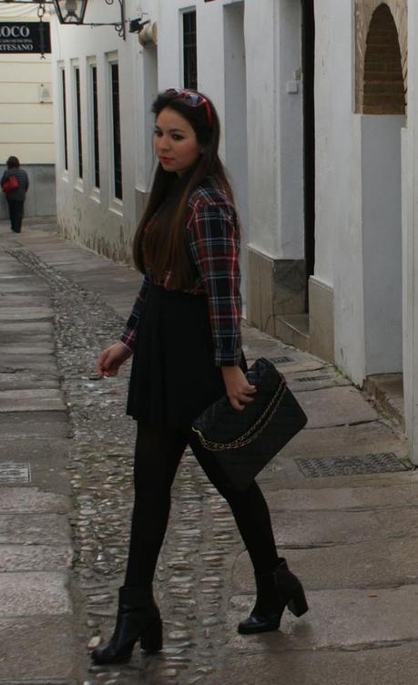 look camisa de cuadros