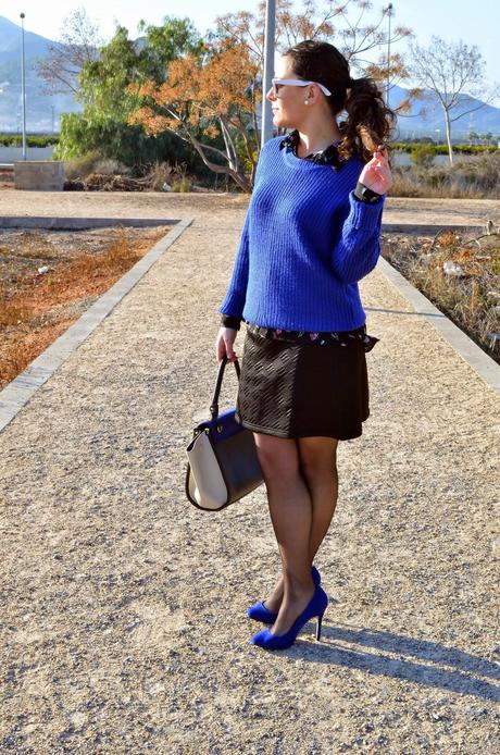 azul, blue, céline bag, fashion blogger, castellón, blog de moda, looks, outfits, spain, mi vestido azul, lourdes bueso