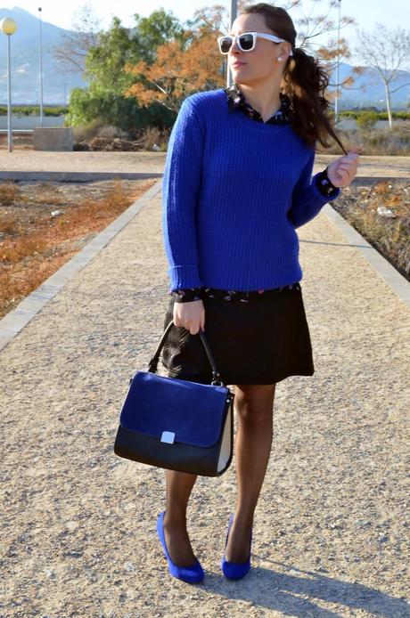 azul, blue, céline bag, fashion blogger, castellón, blog de moda, looks, outfits, spain, mi vestido azul, lourdes bueso