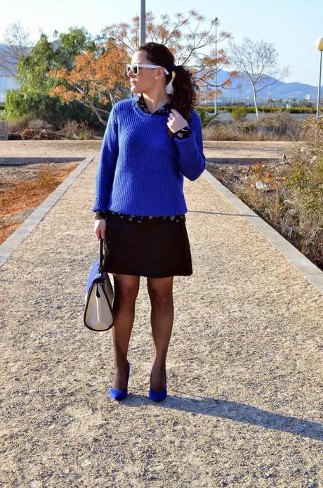 azul, blue, céline bag, fashion blogger, castellón, blog de moda, looks, outfits, spain, mi vestido azul, lourdes bueso