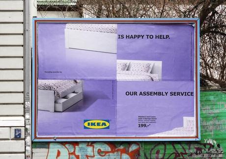 Las ingeniosas vallas de IKEA para promocionar su servicio de montaje