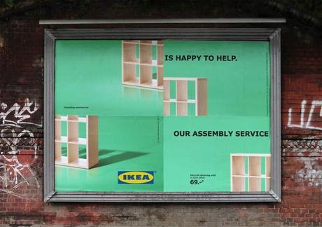 Las ingeniosas vallas de IKEA para promocionar su servicio de montaje