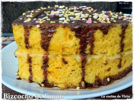 Bizcocho de limón al microondas