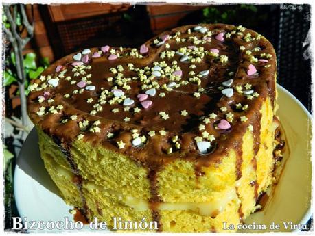 Tarta bizcocho de limón