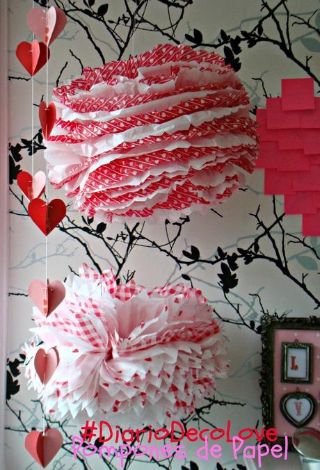 DIY SAN VALENTÍN (II): POMPONES DE PAPEL