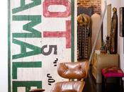 Cómo toque industrial decoración carteles publicitarios