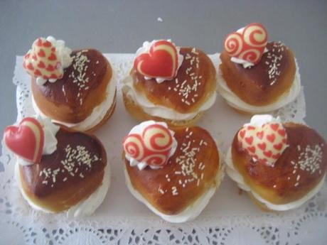 CORAZONES DE NATA PARA SAN VALENTIN