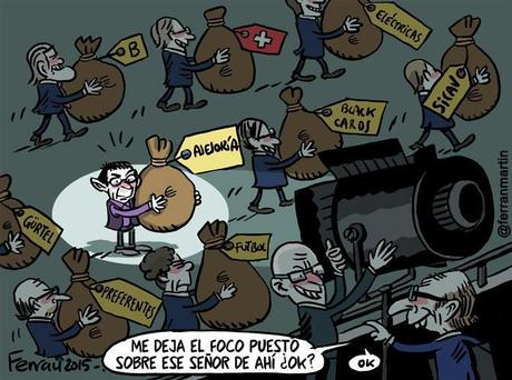 Caso Monedero - Viñeta Ferran Martín
