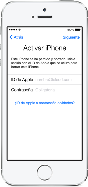 Activación del bloqueo