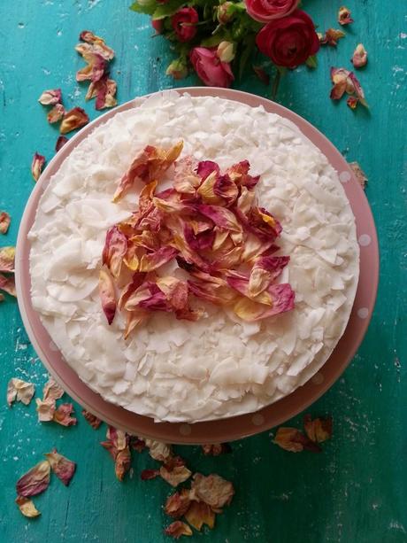 TARTA DE COCO PARA SAN VALENTÍN