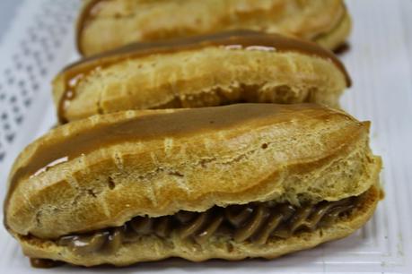 Relámpagos o éclairs de café