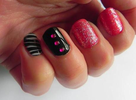 Fucsia y negro con BH Cosmetics (Look, manicura y outfit)