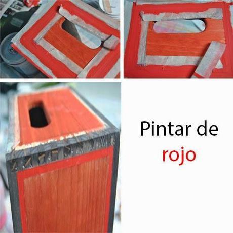 Teñir y pintar una caja para el té