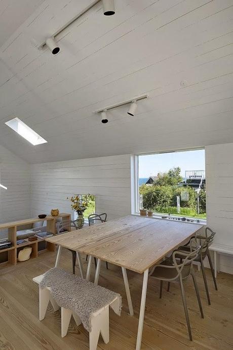 Diseño de casetas que en conjunto crean una vivienda de verano en Dinamarca