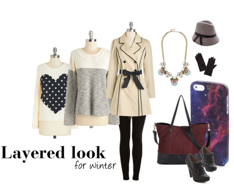Layered outfit for winter