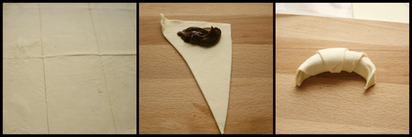 Tutorial: Croissant casero rellenos de chocolate