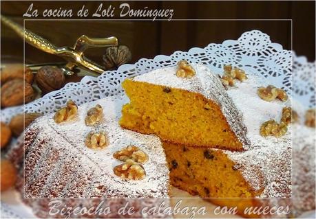 Bizcocho de calabaza con nueces