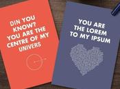 “Eres lorem ipsum”: tarjetas Valentín para geeks
