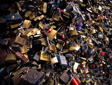 Love locks in Hungary