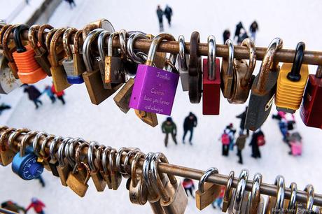 Love padlocks in Ottawa, Canada