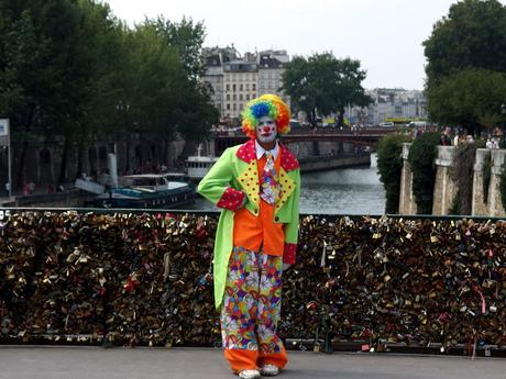 Some people's nightmare, clowns and love locks in Paris