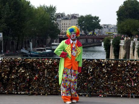 Some people's nightmare, clowns and love locks in Paris