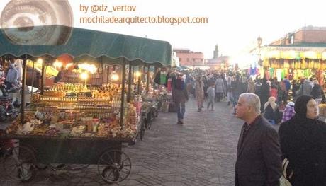 Plaza Djemaa El-Fnaa en Marrakech