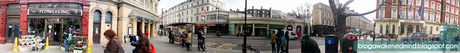 Panorámica de lo que hay en la parada de metro Gloucester Road lugares, londres, london, donde comer, donde beber, tomar algo, que tomar, pub ingles, pub tipico, taberna inglesa, taberna tipica, the stanhope arms, gloucester road, kensington,