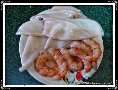 Calamares rellenos guisados Calamares rellenos guisados