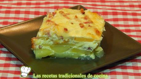 Pastel salado de patatas