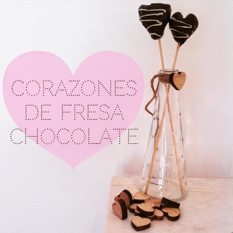 finde frugal: corazones de fresa y chocolate