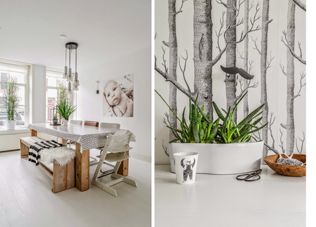 Estilo Escandinavo con guiños retro