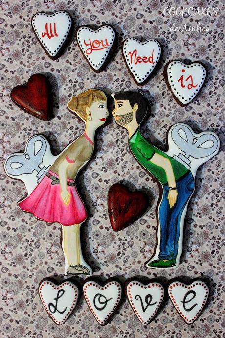 GALLETAS PINTADAS: SAN VALENTÍN