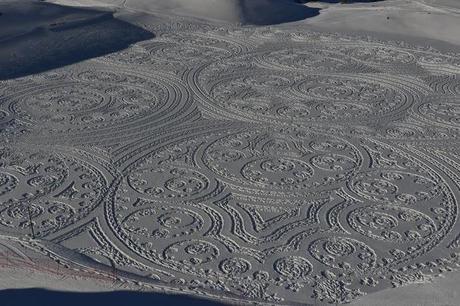 Simon Beck y sus mandalas y dibujos sobre la nieve