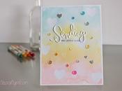 "Sending love hugs" with Simon Says Stamp