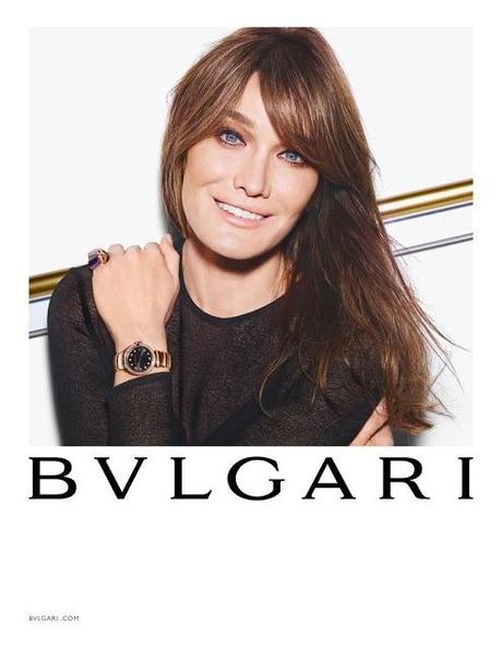 Carla Bruni sonríe para la campaña DIVA de BULGARI