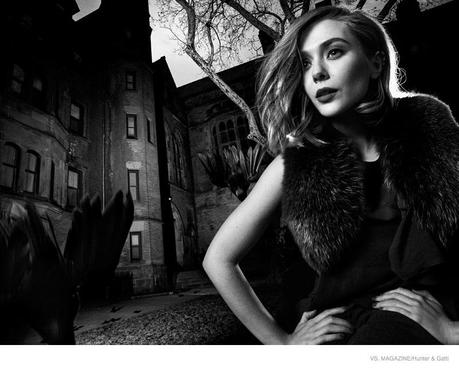 Elizabeth Olsen aterrorizada para Vs por Hunter & Gatti