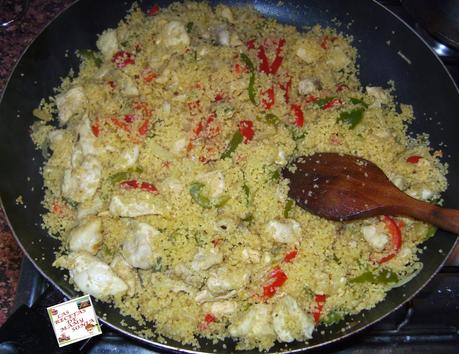 COUS COUS CON VERDURA Y POLLO AL CURRY