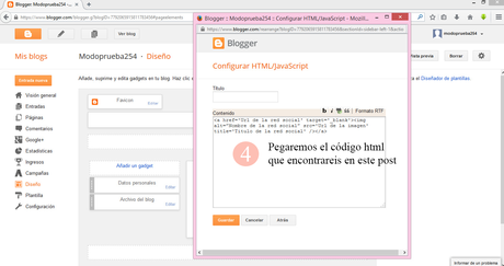 Cómo insertar iconos sociales en tu blog