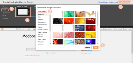 ¿Como cambiar el fondo blogger? + 500 fondos!