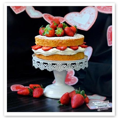 SAN VALENTIN 2015: TARTA VICTORIA SPONGE / VICTORIA SPONGE CAKE