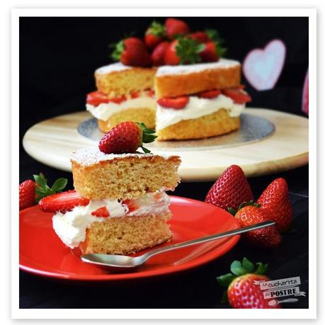 SAN VALENTIN 2015: TARTA VICTORIA SPONGE / VICTORIA SPONGE CAKE