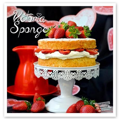 SAN VALENTIN 2015: TARTA VICTORIA SPONGE / VICTORIA SPONGE CAKE