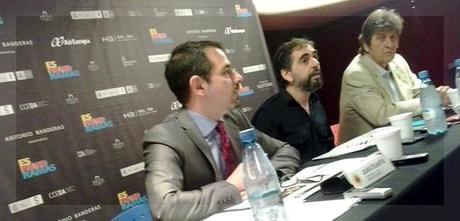 Falta Zaffanella en esta foto de la conferencia de prensa, donde sí aparecen -de izquierda a derecha- Juan Duarte, Fran Gayo y Jesús Oyamburu.