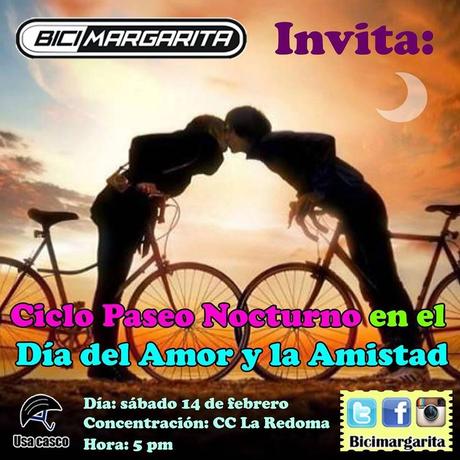 Bicimargarita invita las salidas en bicicleta en el Día de los Enamorados y Carnavales (VIDEO)