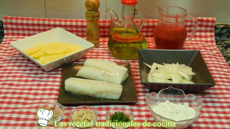 Receta de bacalao en salsa al horno
