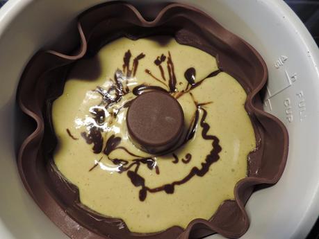 Bundt cake marmolado en olla programable.