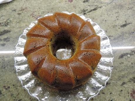Bundt cake marmolado en olla programable.