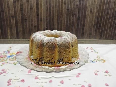 Bundt cake marmolado en olla programable.