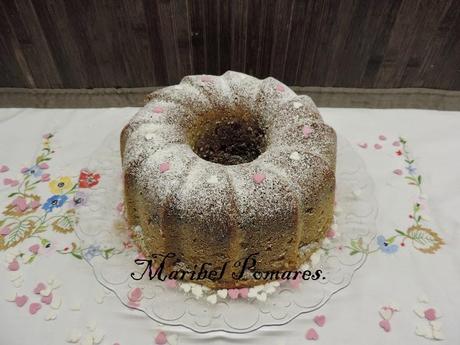 Bundt cake marmolado en olla programable.